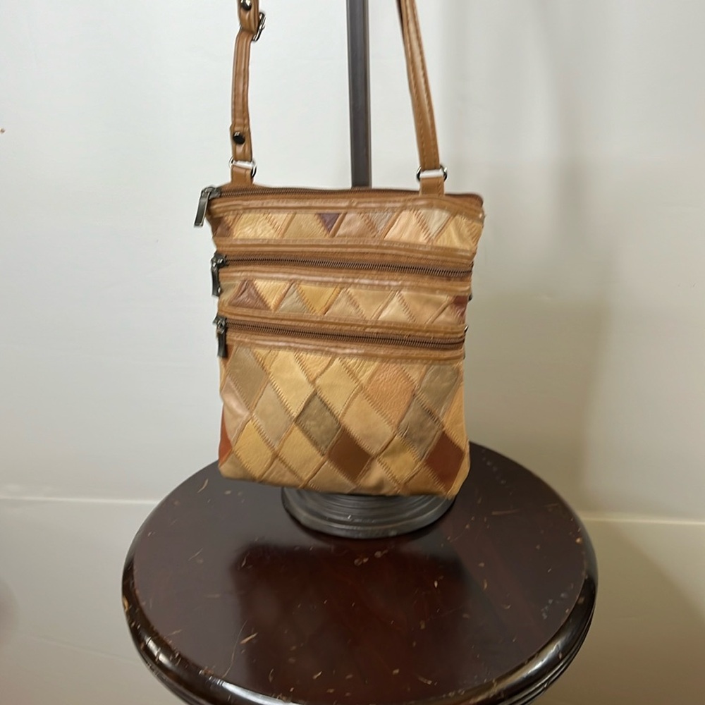 Vintage Handbag, Patchwork - image 1